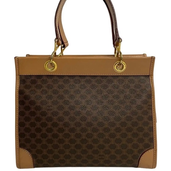 Celine Handbags - CELINE Macadam Handle Bag